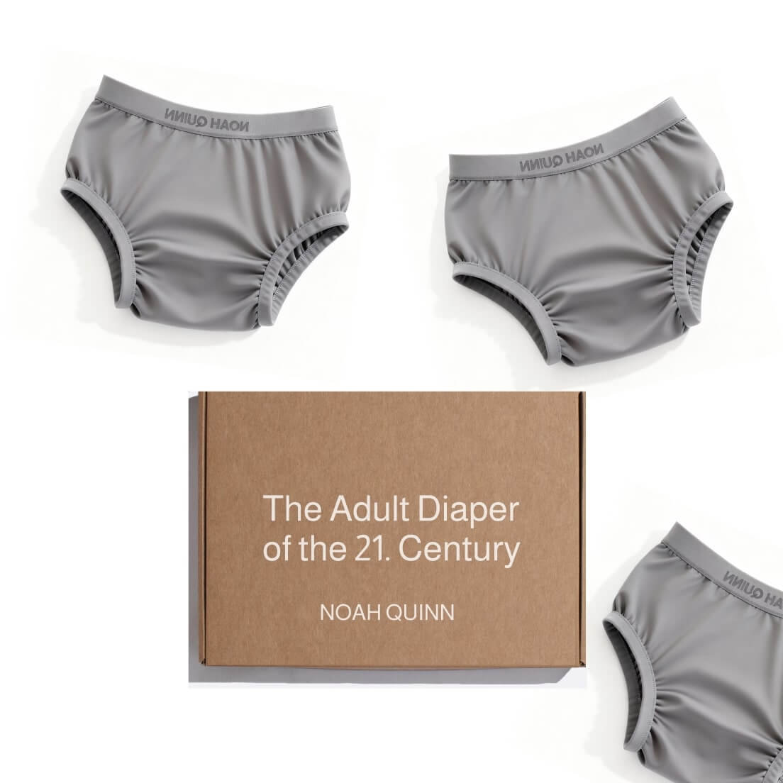 Noah Diaper Sets for Men (Grey)